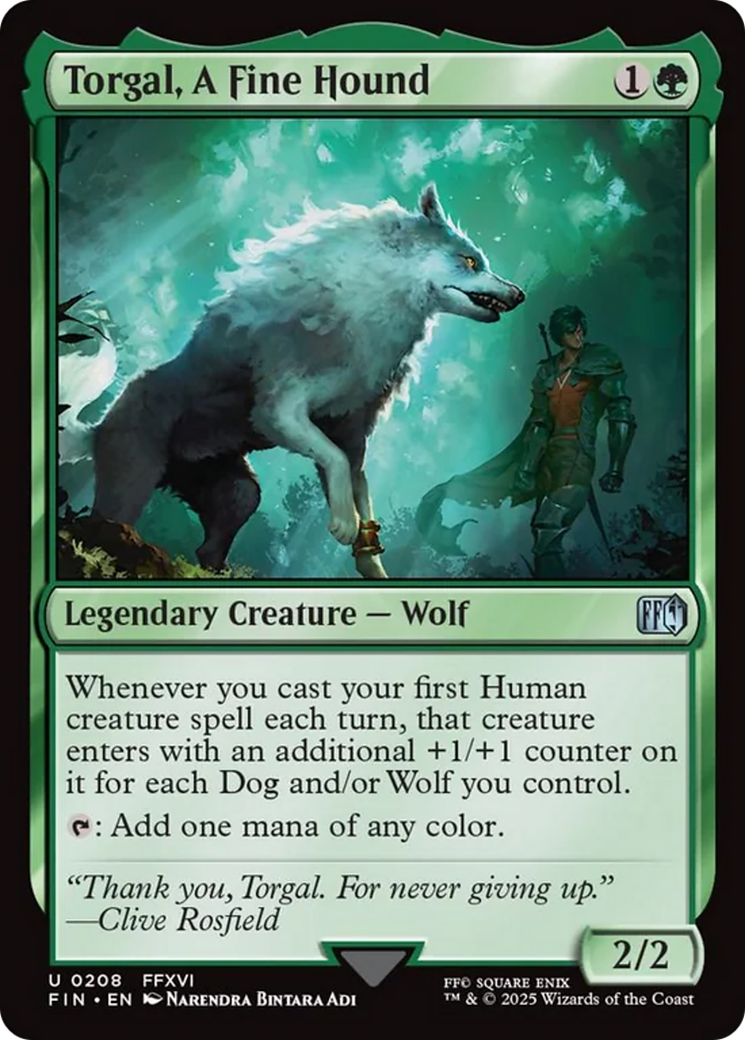 Torgal, A Fine Hound [FINAL FANTASY] | Black Swamp Games