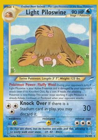 Light Piloswine (26/105) [Neo Destiny Unlimited] | Black Swamp Games