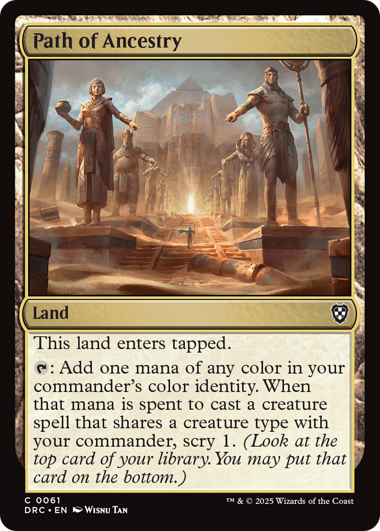 Path of Ancestry [Aetherdrift Commander] | Black Swamp Games