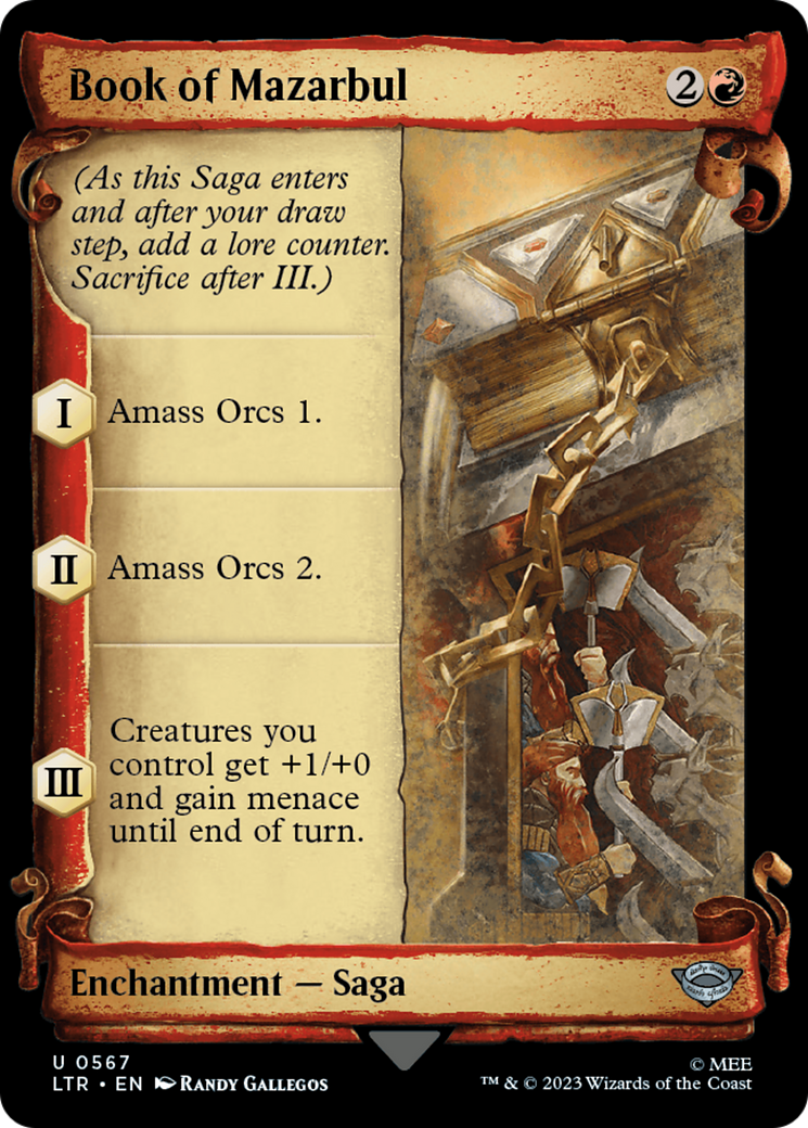 Book of Mazarbul [The Lord of the Rings: Tales of Middle-Earth Showcase Scrolls] | Black Swamp Games