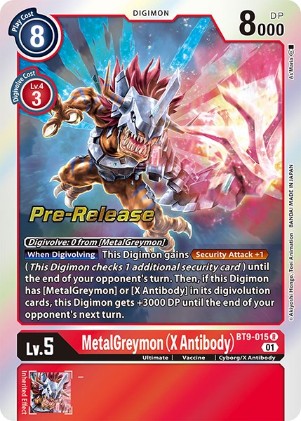 MetalGreymon (X Antibody) [BT9-015] [X Record Pre-Release Promos] | Black Swamp Games