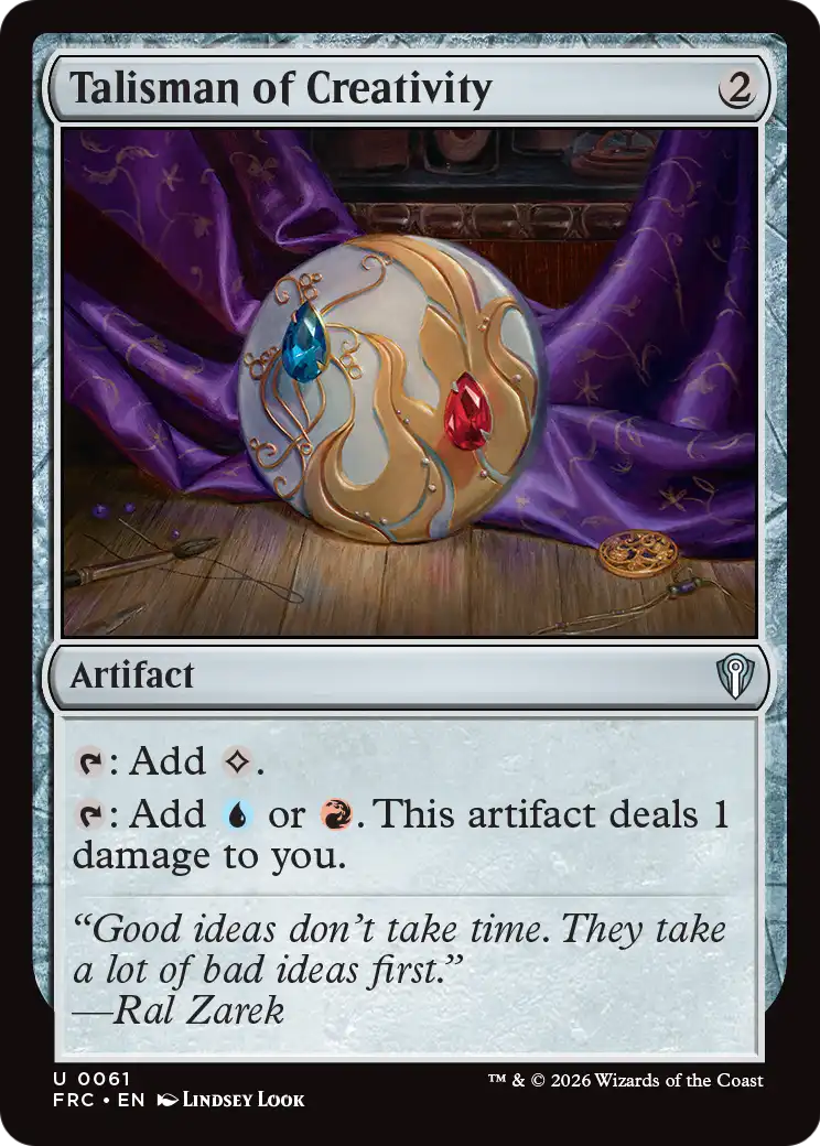 Talisman of Creativity [Reality Fracture Commander] | Black Swamp Games