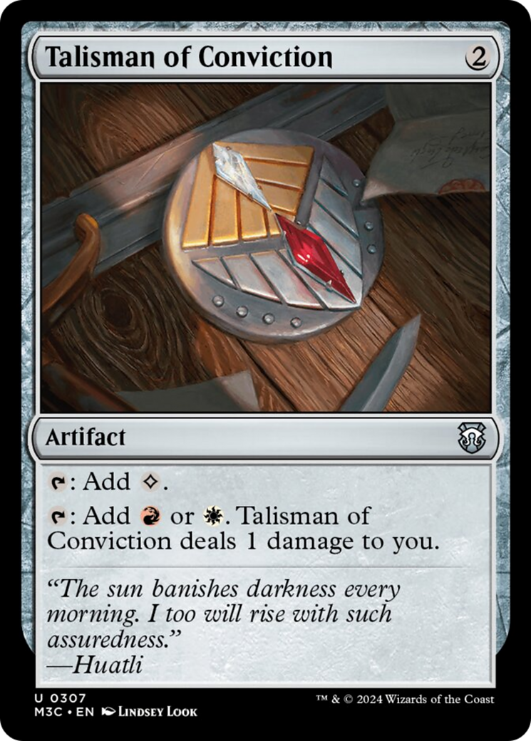 Talisman of Conviction [Modern Horizons 3 Commander] | Black Swamp Games