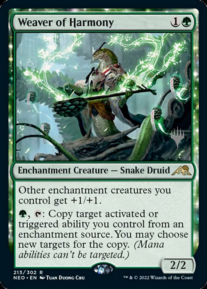 Weaver of Harmony (Promo Pack) [Kamigawa: Neon Dynasty Promos] | Black Swamp Games