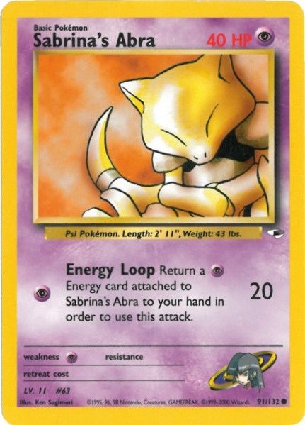 Sabrina's Abra (91/132) [Gym Heroes Unlimited] | Black Swamp Games