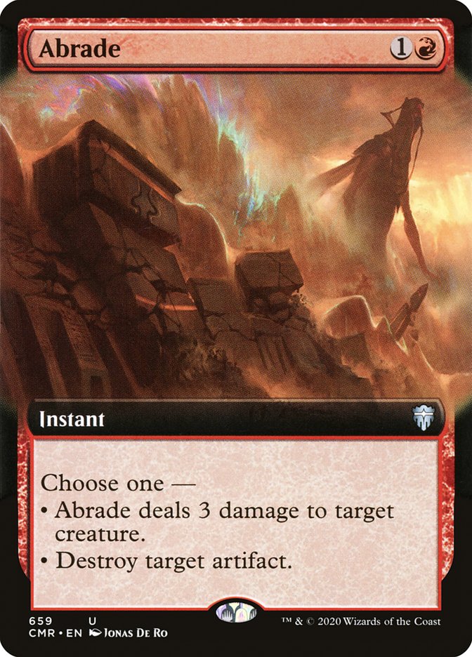 Abrade (Extended Art) [Commander Legends] | Black Swamp Games