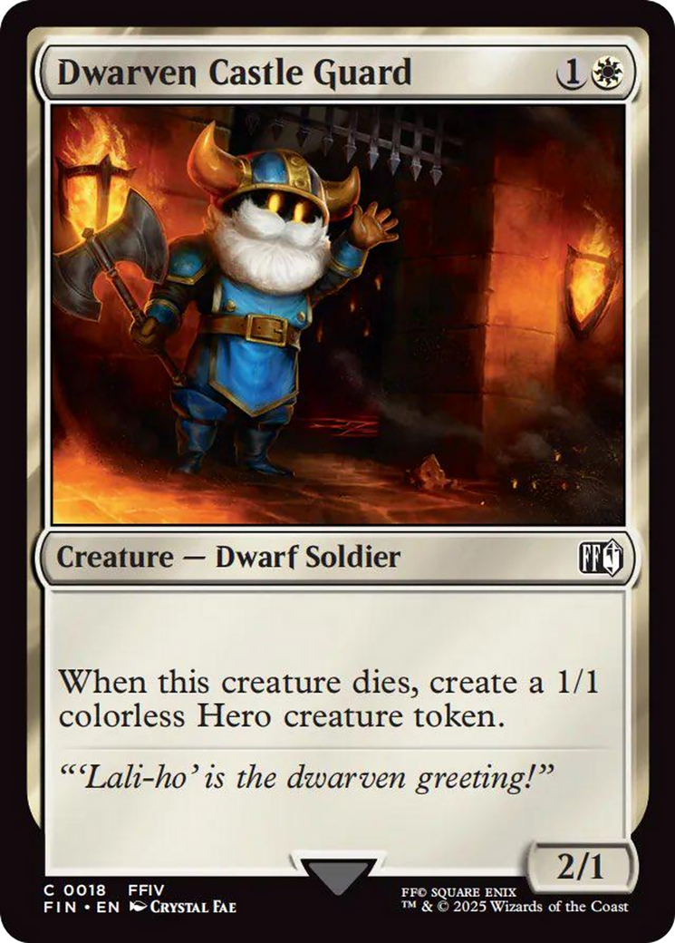 Dwarven Castle Guard [FINAL FANTASY] | Black Swamp Games