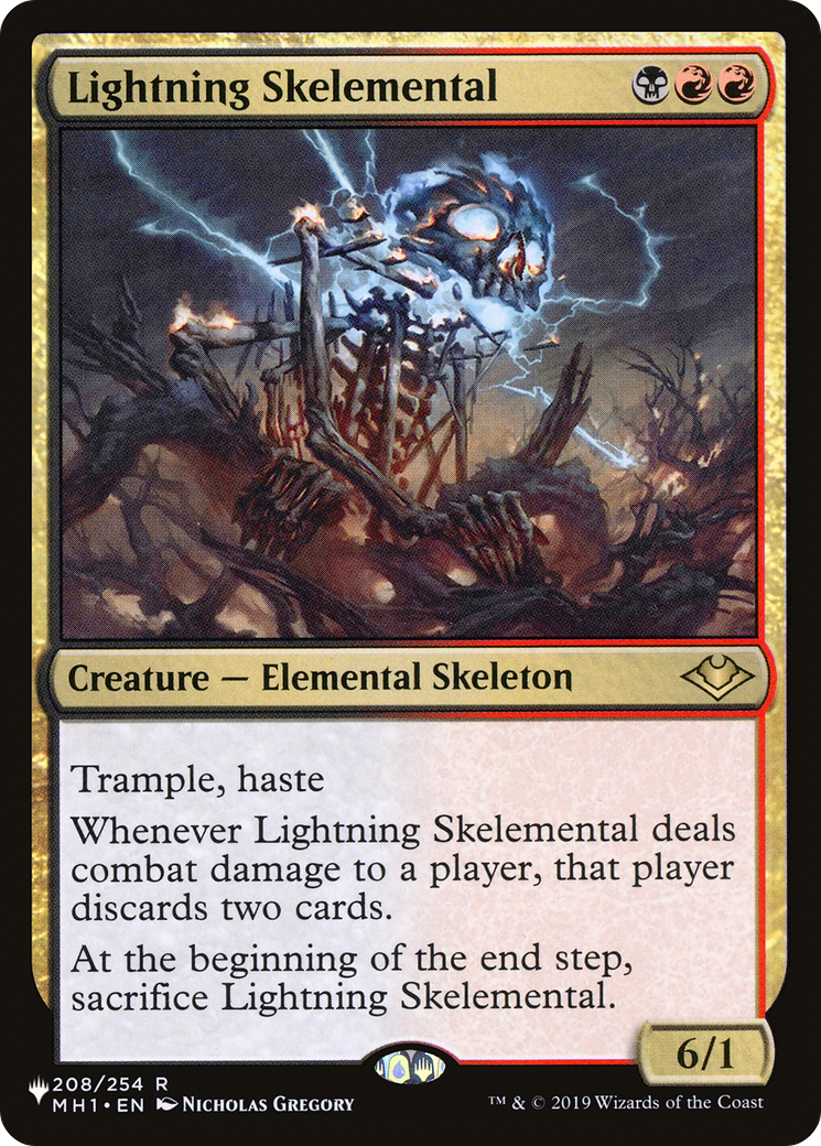 Lightning Skelemental [The List Reprints] | Black Swamp Games