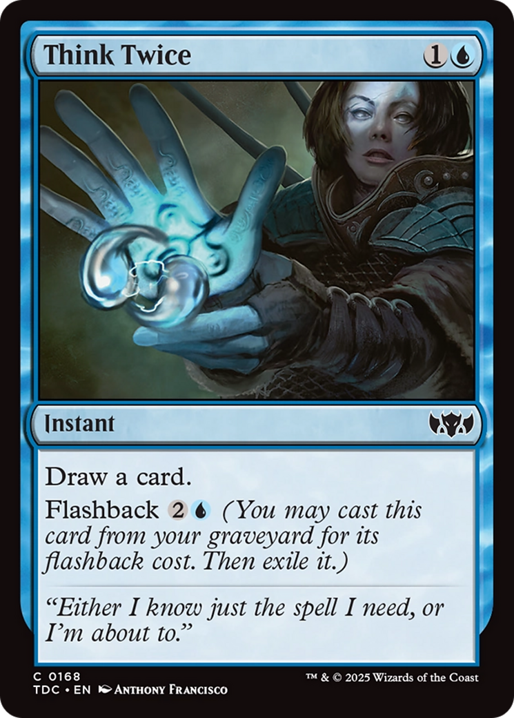 Think Twice [Tarkir: Dragonstorm Commander] | Black Swamp Games