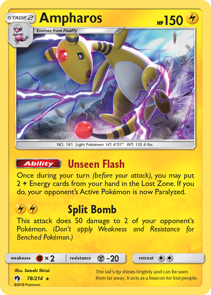 Ampharos (78/214) [Sun & Moon: Lost Thunder] | Black Swamp Games