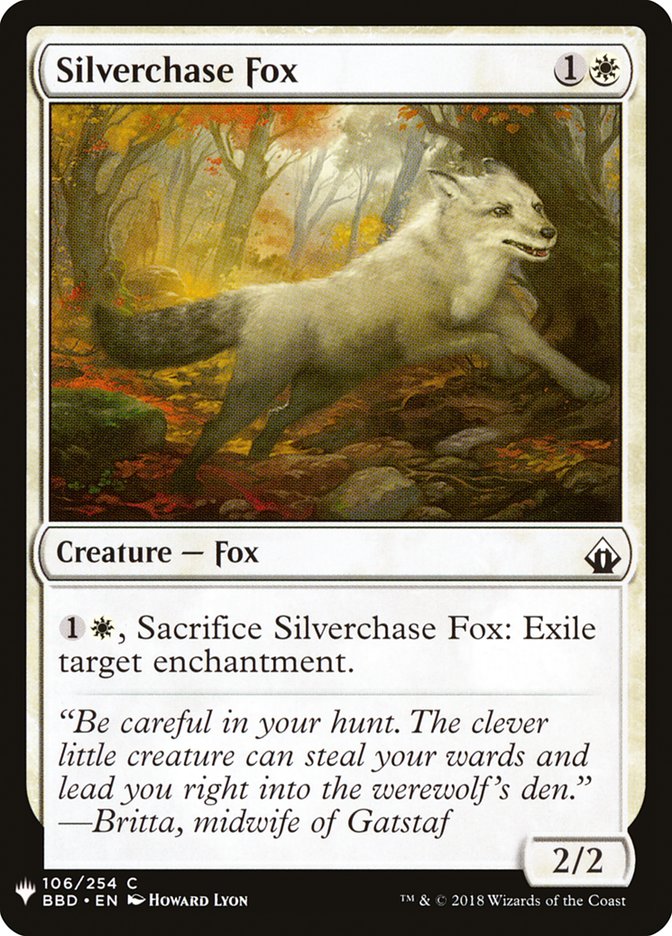 Silverchase Fox [Mystery Booster] | Black Swamp Games