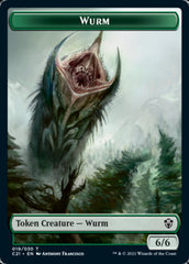 Wurm // Kraken Double-Sided Token [Commander 2021 Tokens] | Black Swamp Games