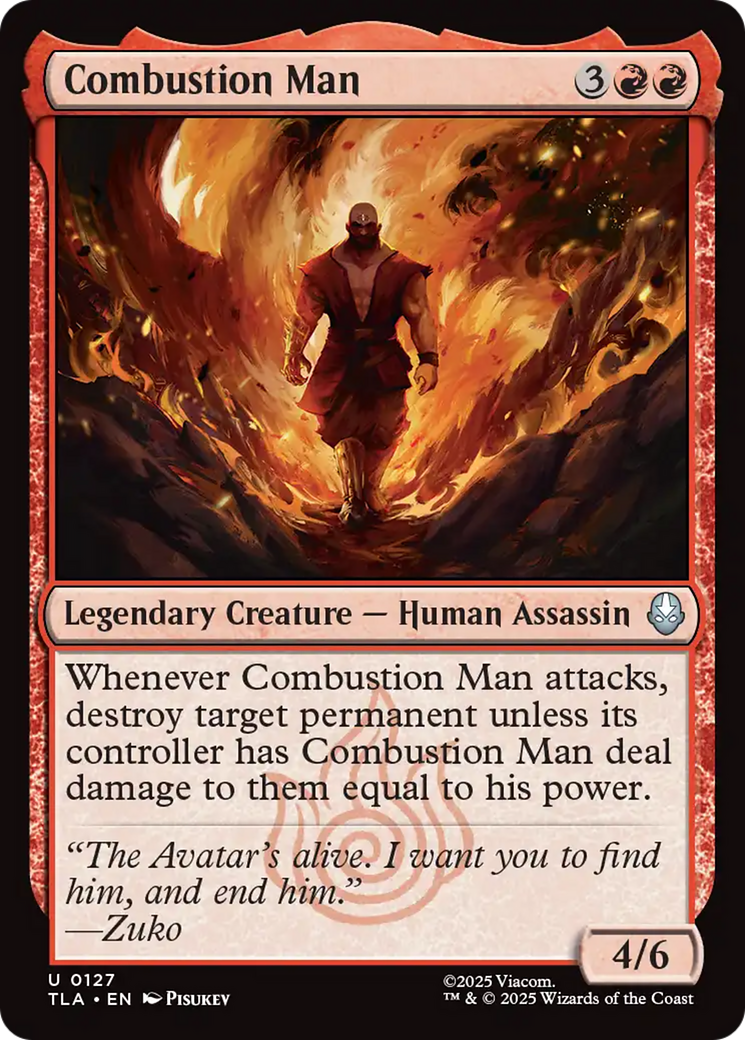 Combustion Man [Avatar: The Last Airbender] | Black Swamp Games