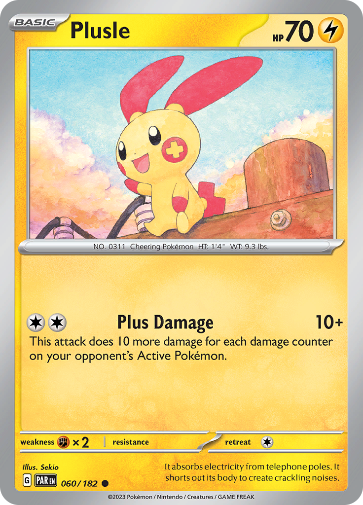 Plusle (060/182) [Scarlet & Violet: Paradox Rift] | Black Swamp Games