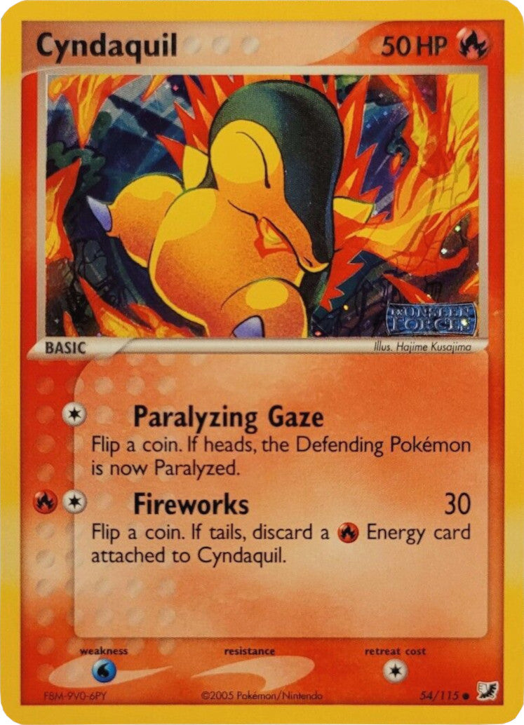 Cyndaquil (54/115) (Stamped) [EX: Unseen Forces] | Black Swamp Games