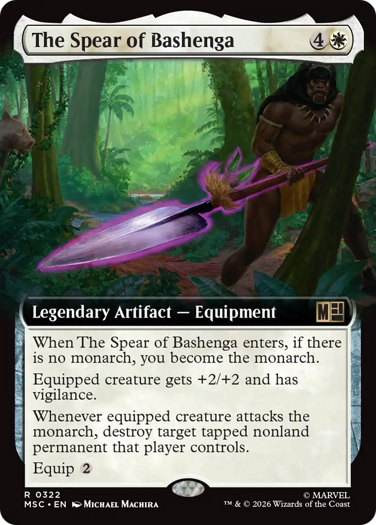 The Spear of Bashenga (Extended Art) [Marvel Super Heroes Commander] | Black Swamp Games