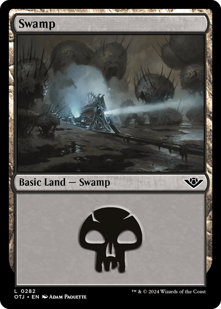 Swamp (0282) [Outlaws of Thunder Junction] | Black Swamp Games