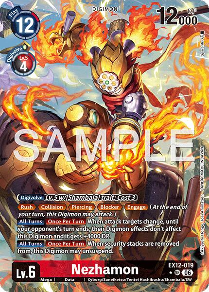 Nezhamon [EX12-019] (Alternate Art) [Digital World Shambala] | Black Swamp Games