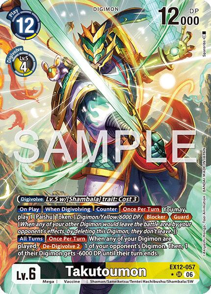 Takutoumon [EX12-057] (Alternate Art) [Digital World Shambala] | Black Swamp Games