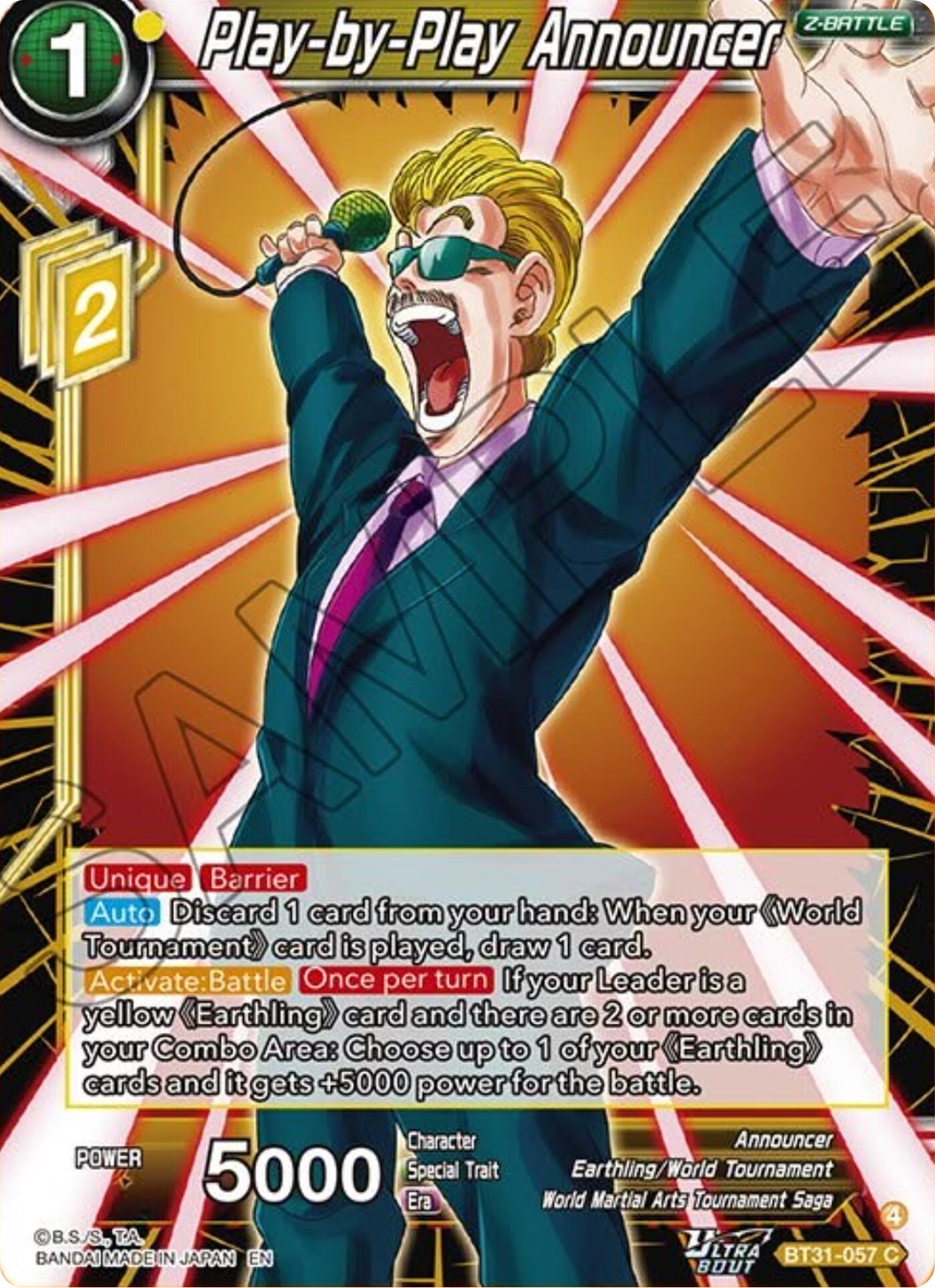 Play-by-Play Announcer (BT31-057) [Impact Beyond Dimensions] | Black Swamp Games