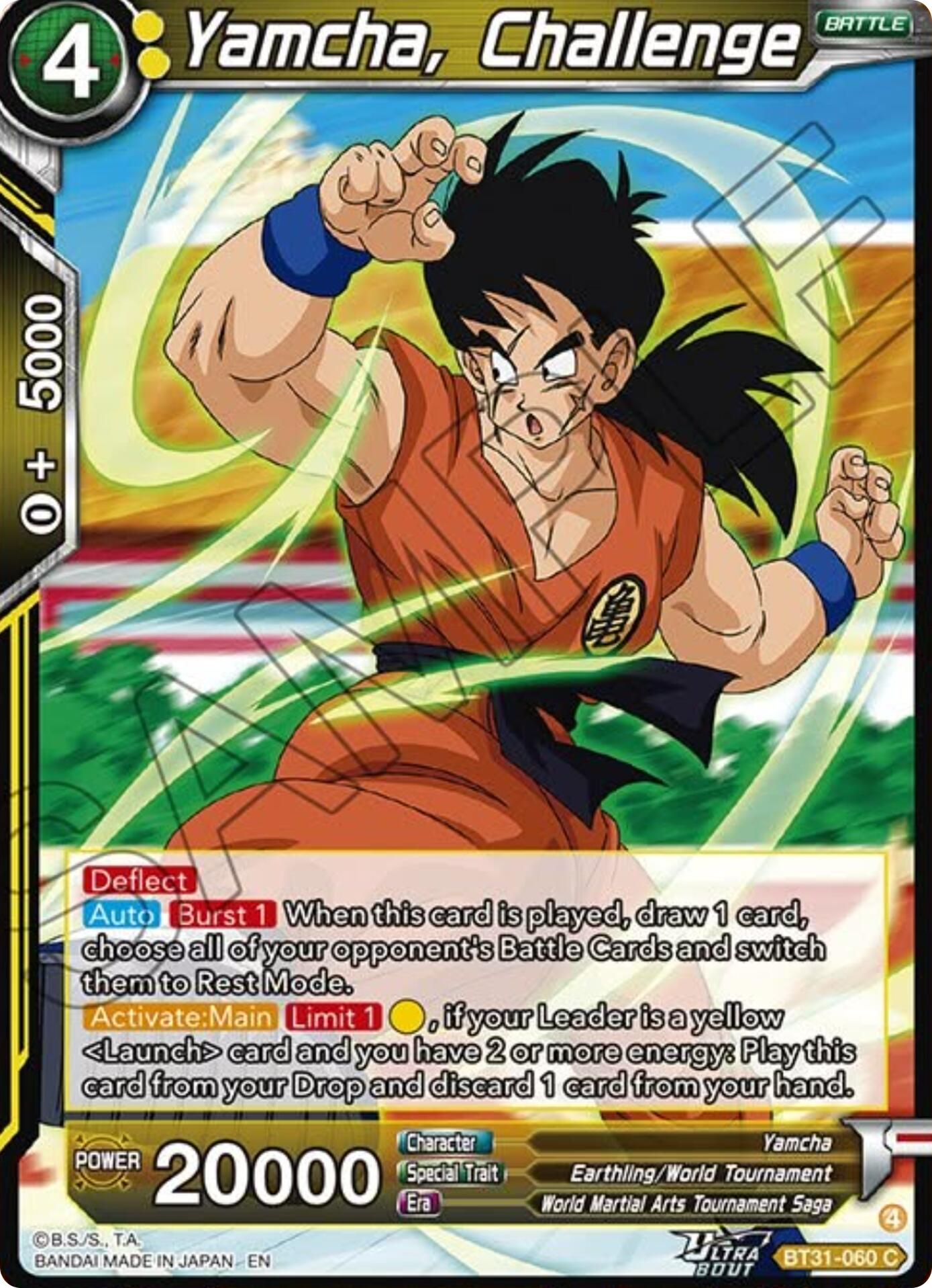 Yamcha, Challenge (BT31-060) [Impact Beyond Dimensions] | Black Swamp Games