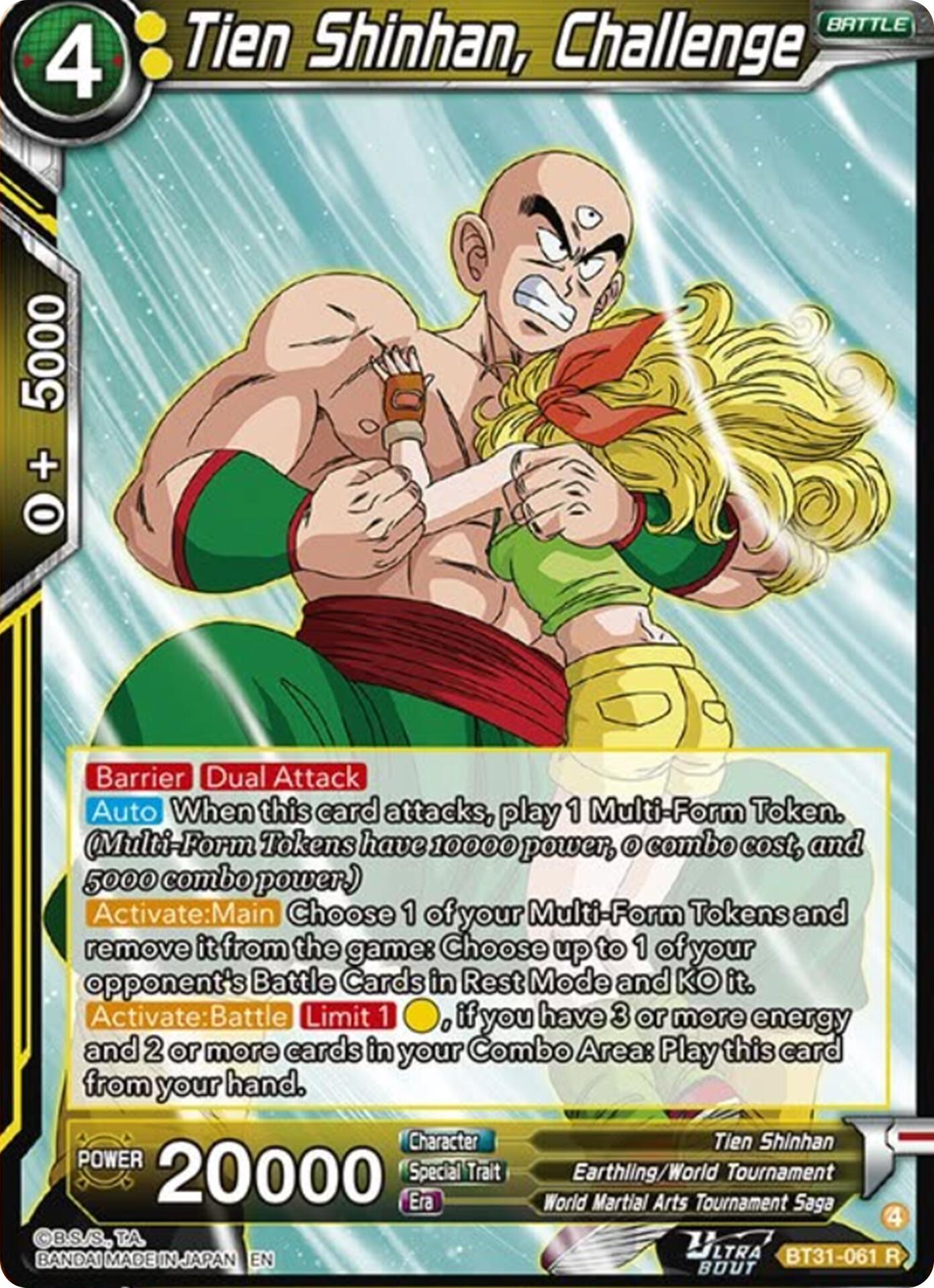 Tien Shinhan, Challenge (BT31-061) [Impact Beyond Dimensions] | Black Swamp Games