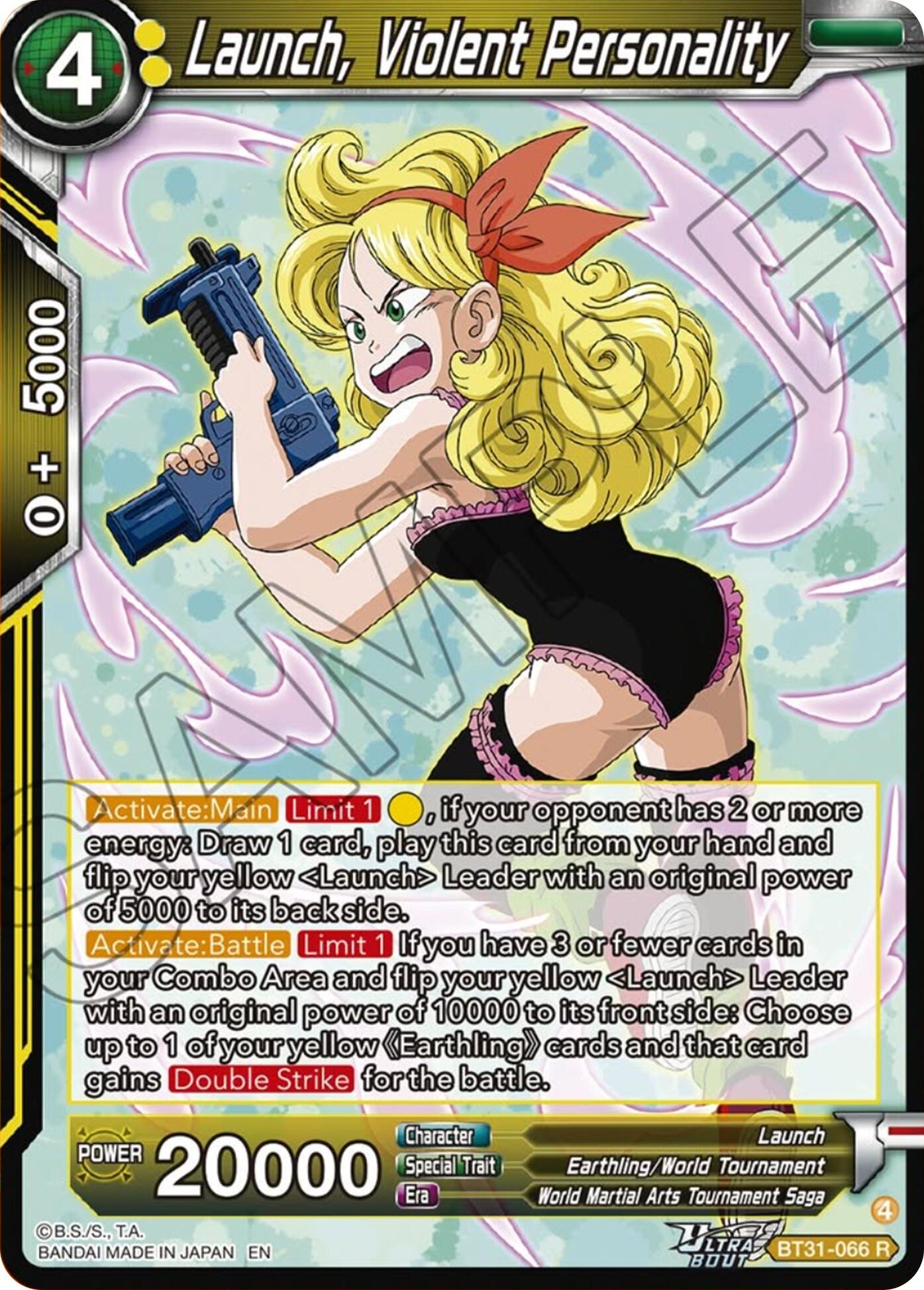 Launch, Violent Personality (BT31-066) [Impact Beyond Dimensions] | Black Swamp Games