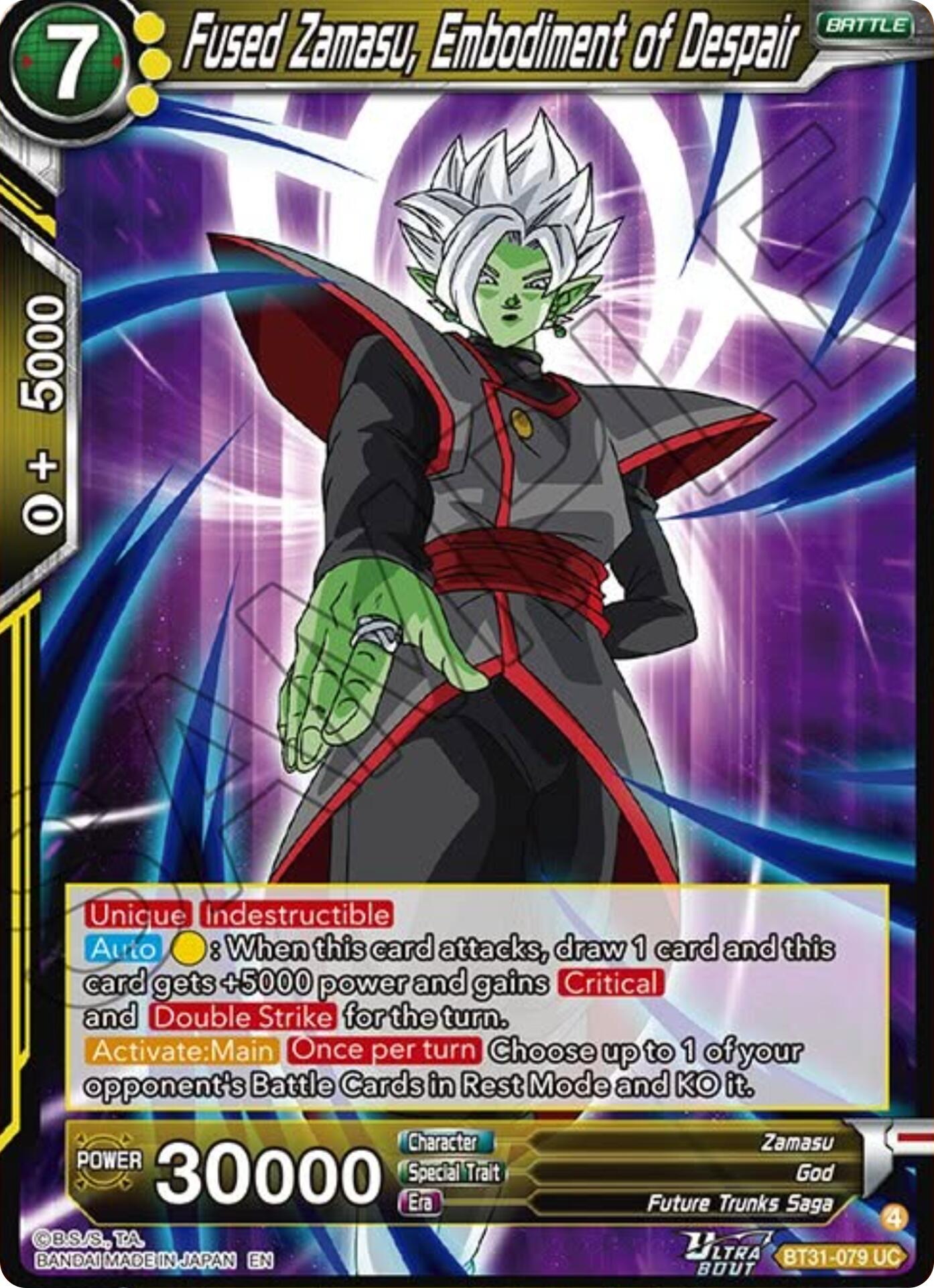 Fused Zamasu, Embodiment of Despair (BT31-079) [Impact Beyond Dimensions] | Black Swamp Games