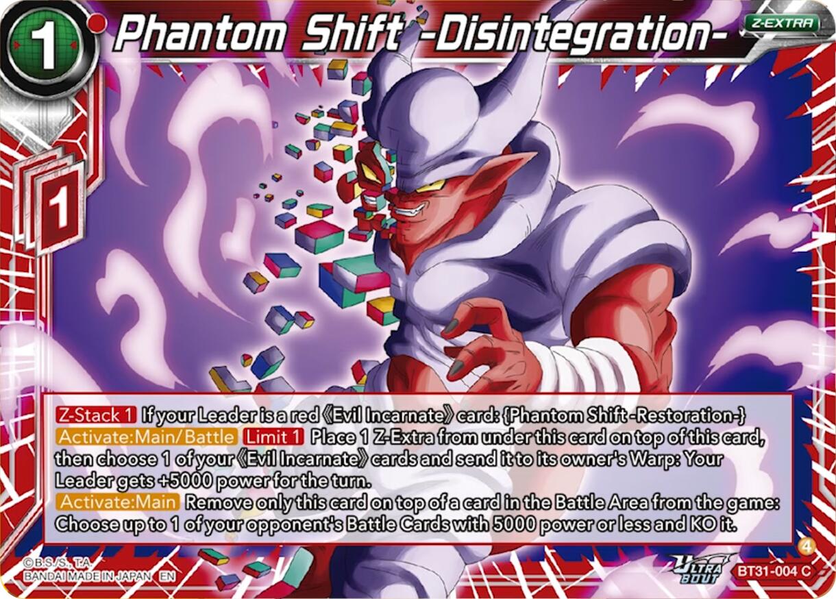 Phantom Shift -Disintegration- (BT31-004) [Impact Beyond Dimensions] | Black Swamp Games
