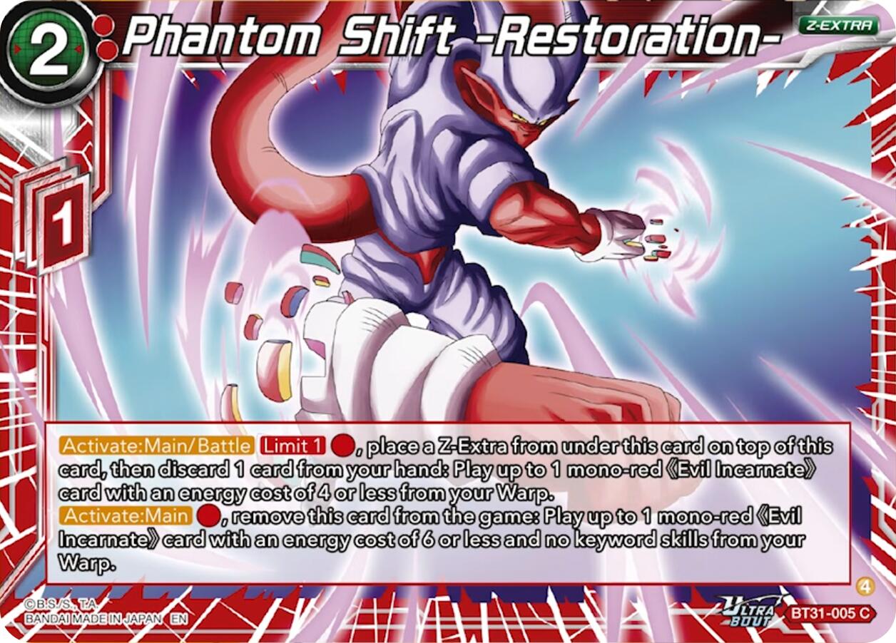 Phantom Shift -Restoration- (BT31-005) [Impact Beyond Dimensions] | Black Swamp Games