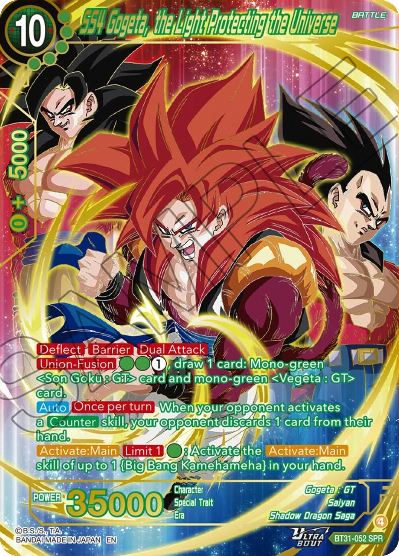 SS4 Gogeta, the Light Protecting the Universe (SPR) (BT31-052) [Impact Beyond Dimensions] | Black Swamp Games