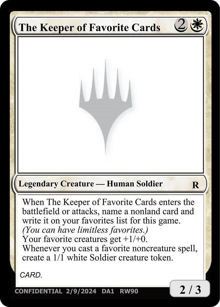 The Keeper of Favorite Cards (2/9/2024) [Unknown Event] | Black Swamp Games