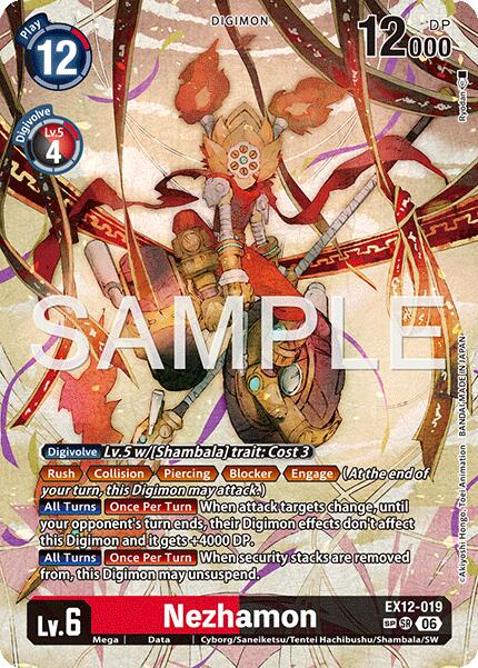 Nezhamon [EX12-019] (SP) [Digital World Shambala] | Black Swamp Games