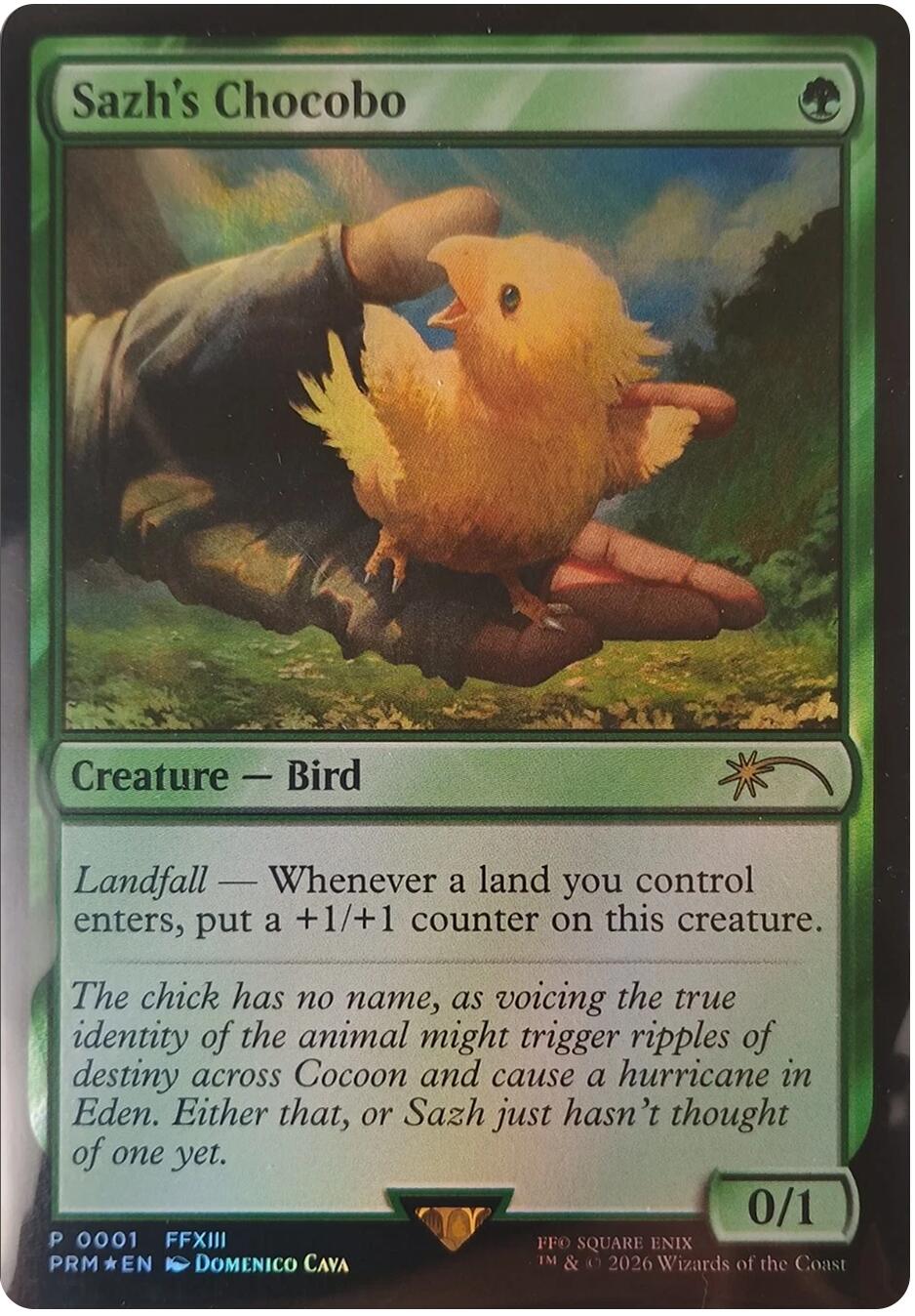 Sazh's Chocobo [FINAL FANTASY Promos] | Black Swamp Games