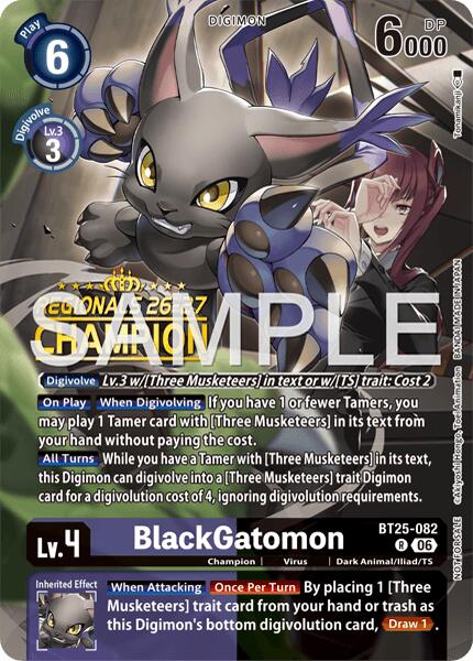 BlackGatomon [BT25-082] (Regionals 26-27 Season 2 Champion) [Dual Revolution] | Black Swamp Games