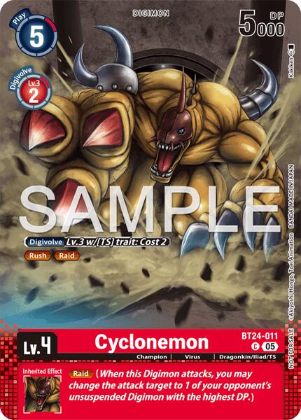Cyclonemon [BT24-011] (Event Pack 10) [Time Stranger] | Black Swamp Games