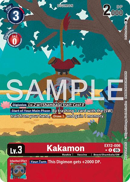 Kakamon [EX12-006] (Box Topper) [Digital World Shambala] | Black Swamp Games