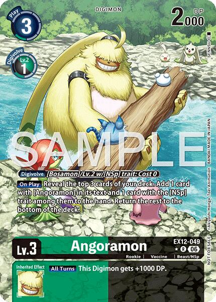 Angoramon [EX12-049] (Box Topper) [Digital World Shambala] | Black Swamp Games