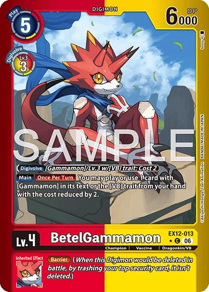 BetelGammamon [EX12-013] (Limited Foil) [Digital World Shambala] | Black Swamp Games
