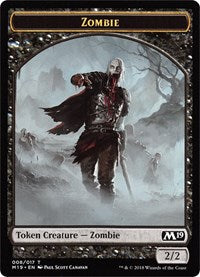 Zombie // Thopter Double-Sided Token (Game Night) [Core Set 2019 Tokens] | Black Swamp Games