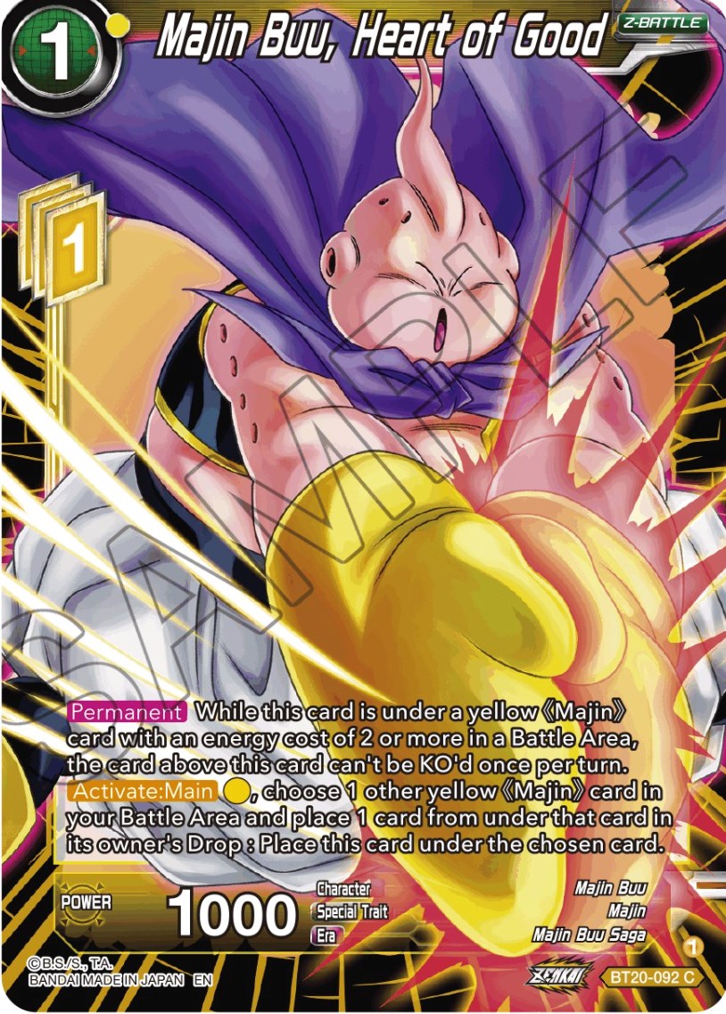 Majin Buu, Heart of Good (BT20-092) [Power Absorbed] | Black Swamp Games