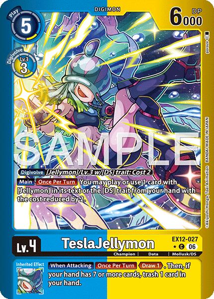 TeslaJellymon [EX12-027] (Limited Foil) [Digital World Shambala] | Black Swamp Games