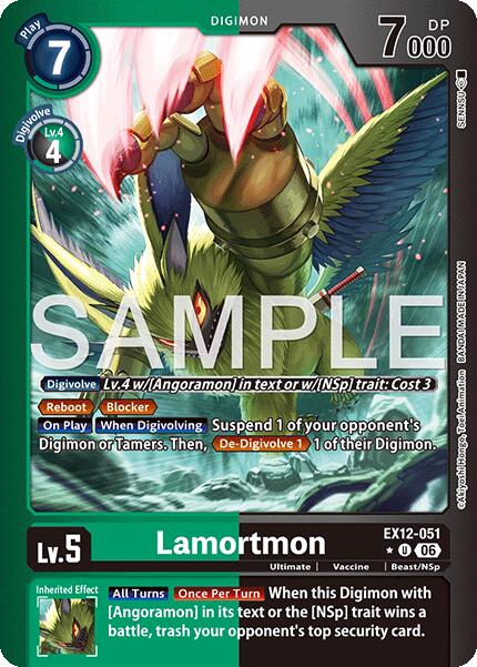 Lamortmon [EX12-051] (Limited Foil) [Digital World Shambala] | Black Swamp Games