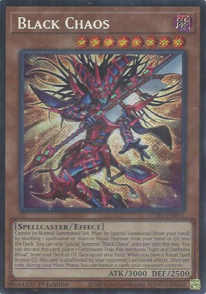 Black Chaos [CORI-EN001] Secret Rare | Black Swamp Games