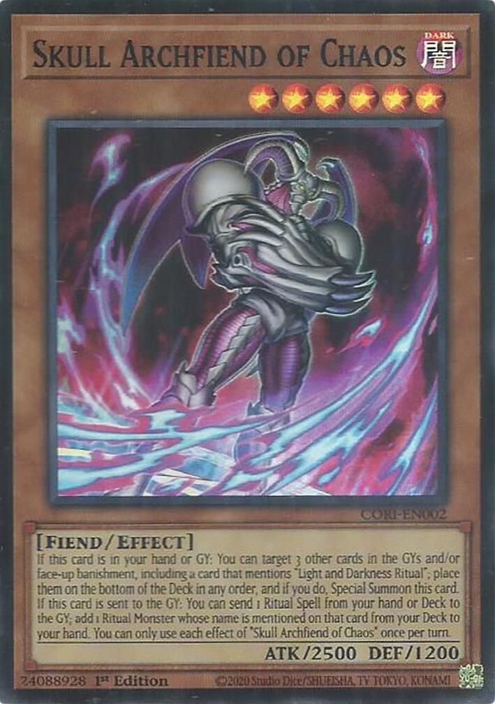 Skull Archfiend of Chaos [CORI-EN002] Super Rare | Black Swamp Games
