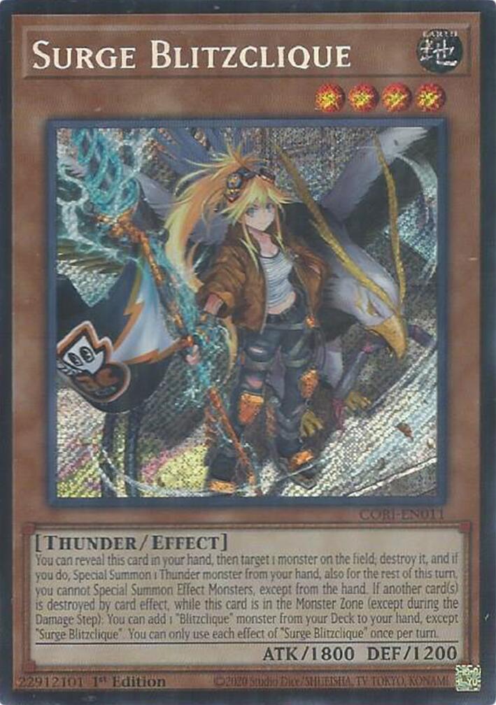 Surge Blitzclique [CORI-EN011] Secret Rare | Black Swamp Games