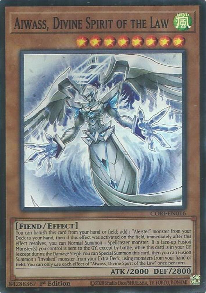 Aiwass, Divine Spirit of the Law [CORI-EN016] Super Rare | Black Swamp Games