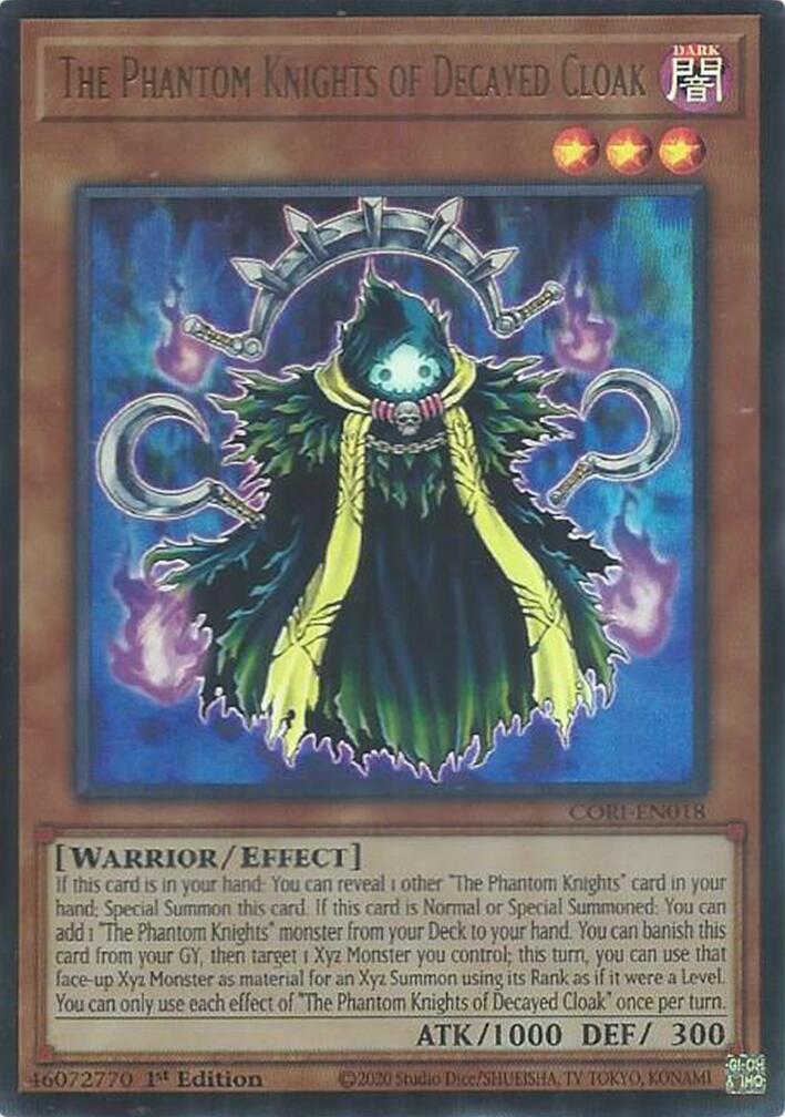 The Phantom Knights of Decayed Cloak [CORI-EN018] Ultra Rare | Black Swamp Games