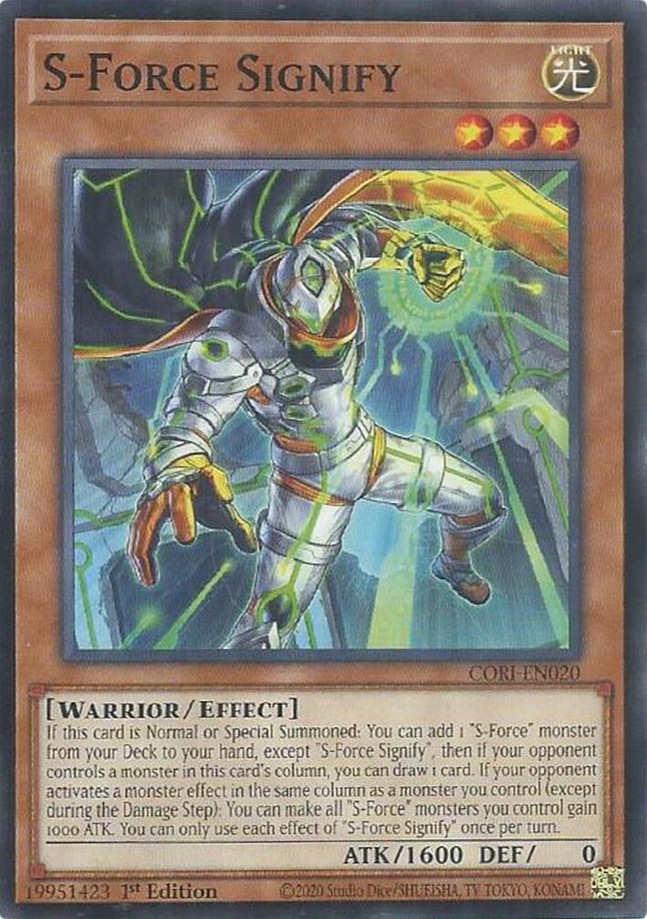 S-Force Signify [CORI-EN020] Common | Black Swamp Games