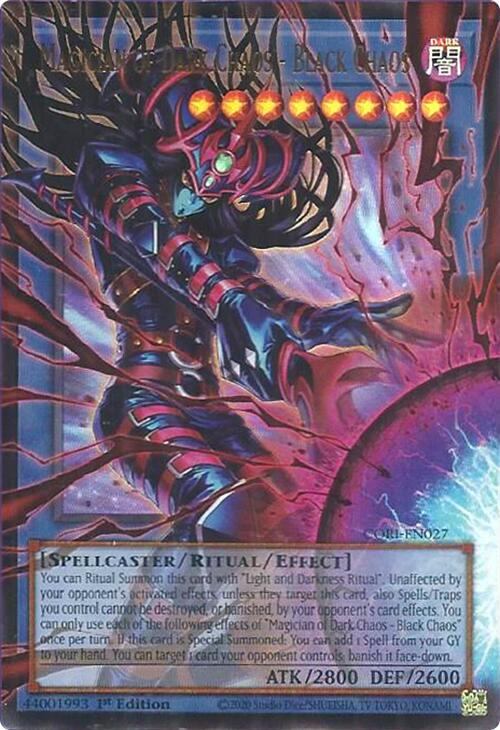Magician of Dark Chaos - Black Chaos (Extended Art) [CORI-EN027] Ultra Rare | Black Swamp Games